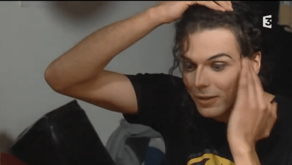 Ben Jack'son - au maquillage pour émission de télévision